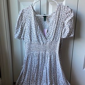 Target- small white with flowers short sleeve dress